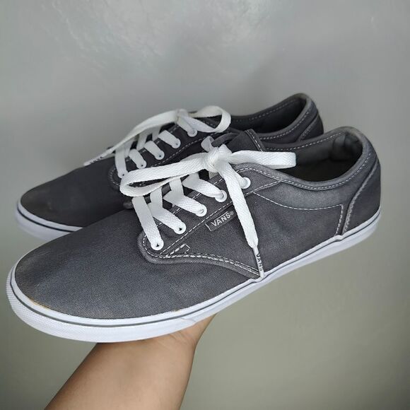 Vans Grey Canvas Skate Sneakers - Picture 4 of 13